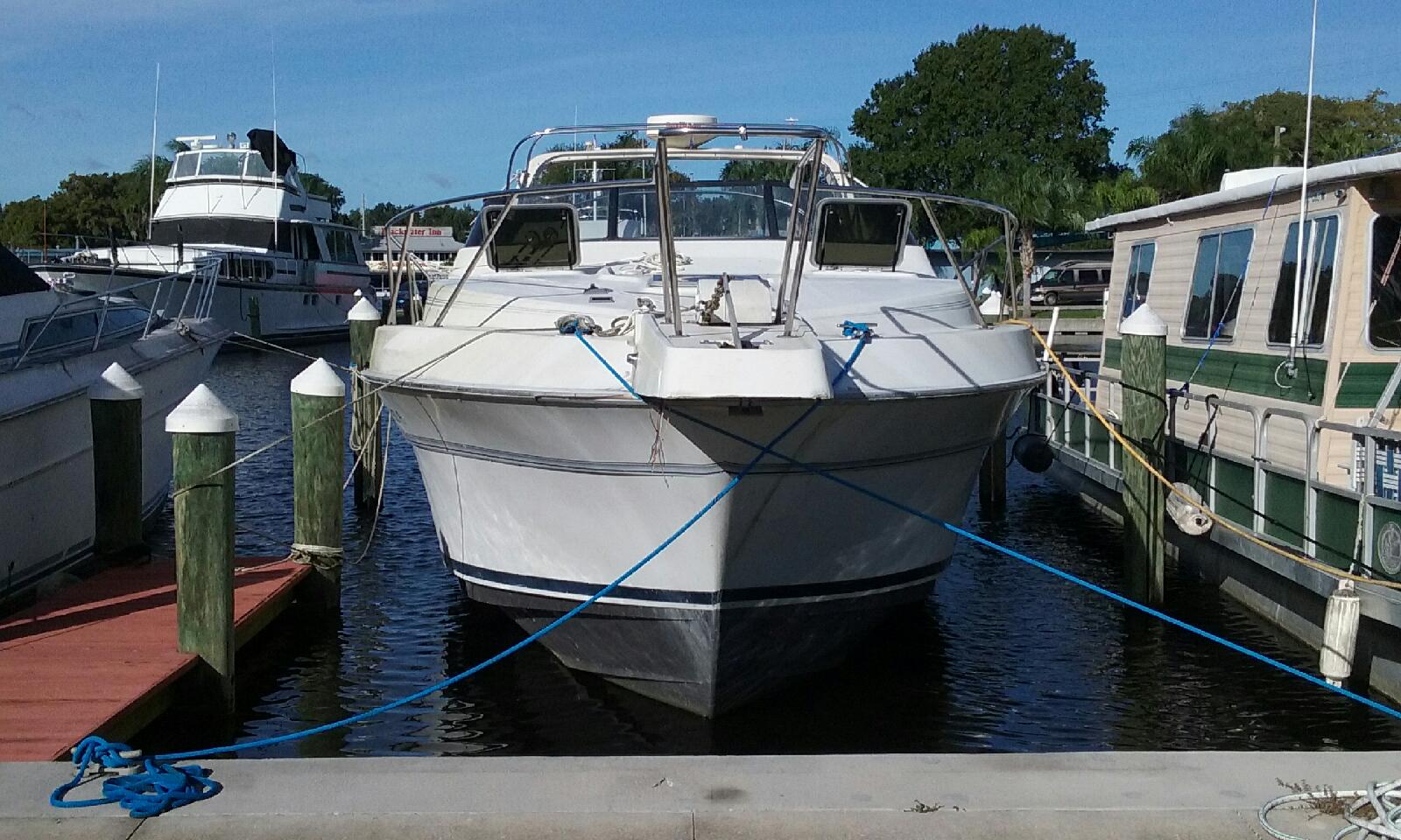 DIrty boat after storm