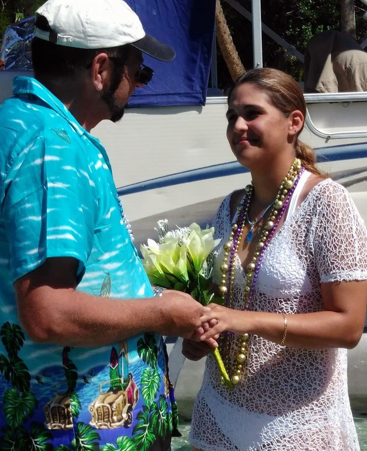 Wedding in the water